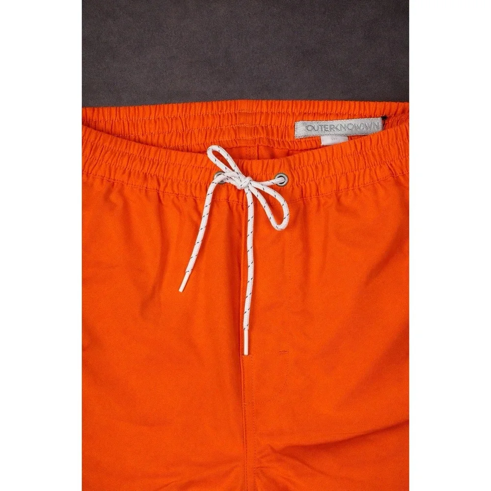 OUTERKNOWN Orange Nomadic Volley Board Shorts Trunks Men's M Beach Coastal NWT‎